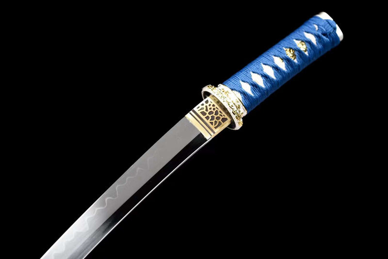 Azūrushimā T10 Clay Tempered Carbon Steel Tanto Sword