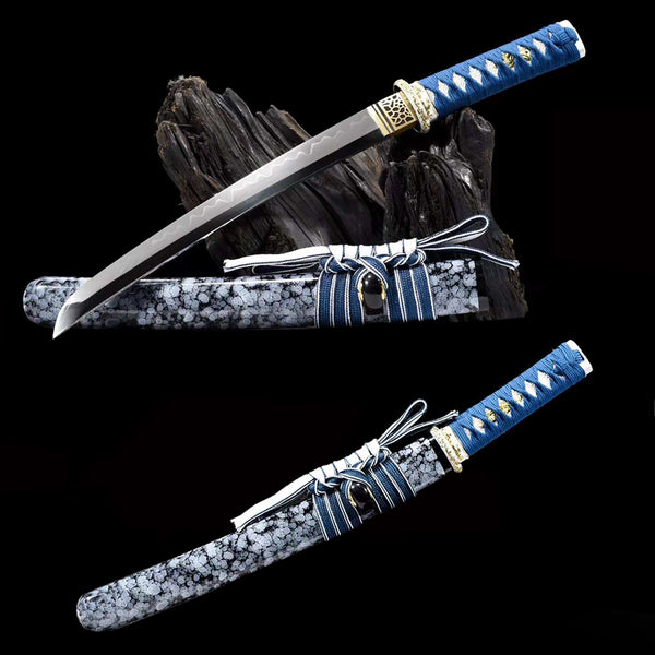 Azūrushimā T10 Clay Tempered Carbon Steel Tanto Sword