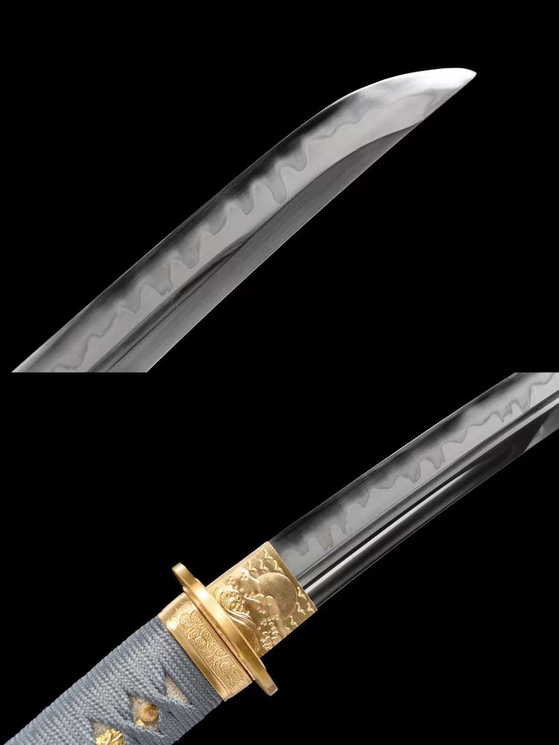 Haiyato Clay Tempered Carbon Steel Tanto Sword