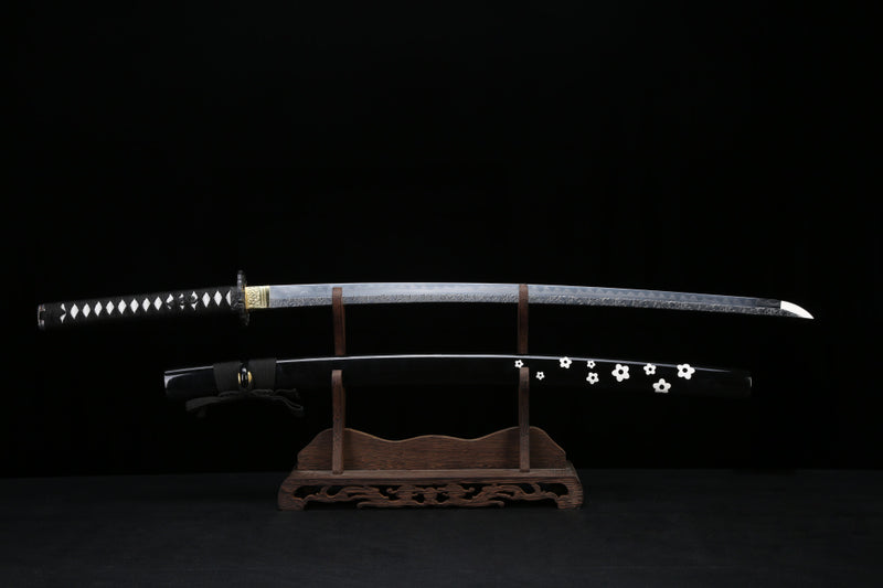 Kokutan āto T10 Clay Tempered Katana Samurai Sword