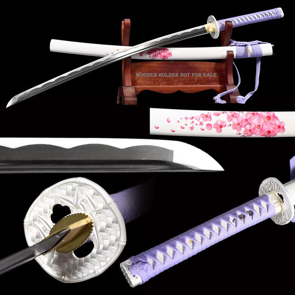 Murasaki Sakura High Carbon Steel Katana Sword