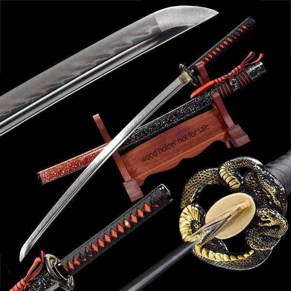 Rekka No Hebi T10 Clay Tempered Katana Samurai Sword