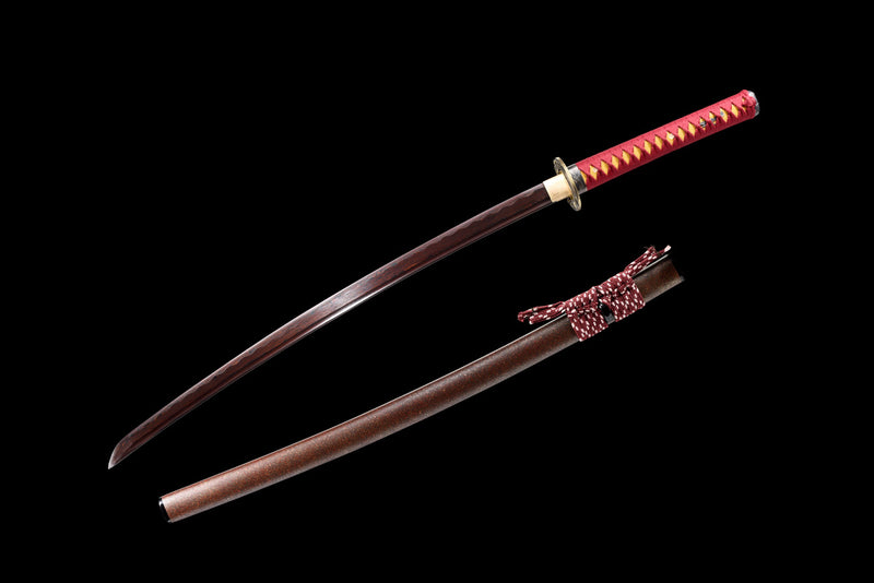 Ansekishoku Folded Steel Katana Samurai Sword
