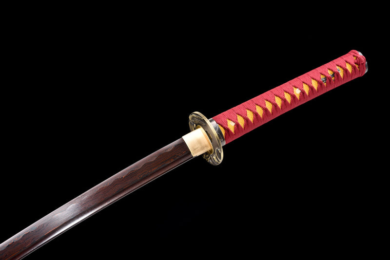 Ansekishoku Folded Steel Katana Samurai Sword