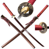 Ansekishoku Folded Steel Katana Samurai Sword