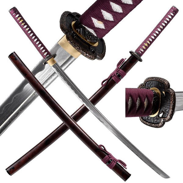 Murasakino Folded Steel Katana Samurai Sword