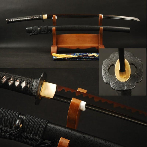 Anada Clay Tempered Carbon Steel Katana Samurai Sword