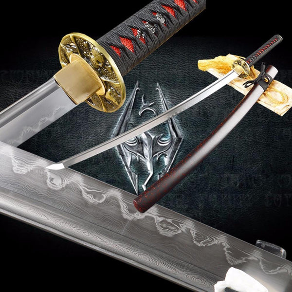 Chalermchai Clay Tempered Folded Steel Katana Samurai Sword