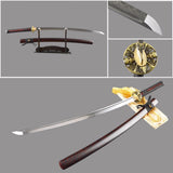 Chalermchai Clay Tempered Folded Steel Katana Samurai Sword