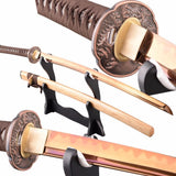 Churai Clay Tempered Carbon Steel Katana Samurai Sword