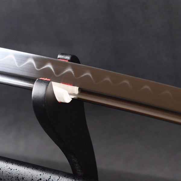 Ishikawa Clay Tempered Carbon Steel Katana Samurai Sword