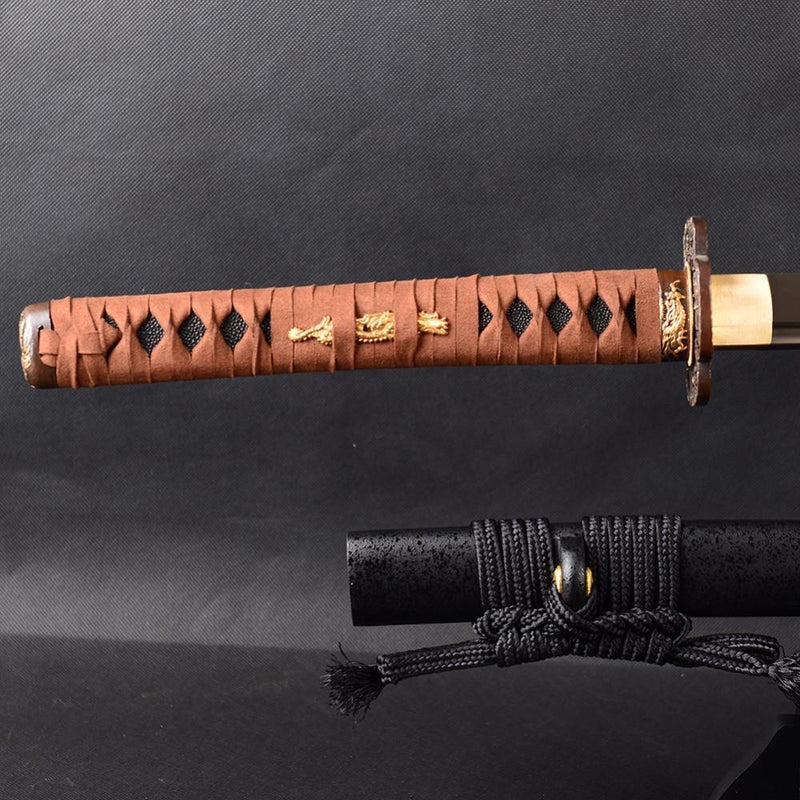 Ishikawa Clay Tempered Carbon Steel Katana Samurai Sword
