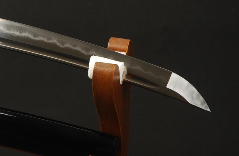 Knight Clay Tempered Folded Carbon Steel Tanto Sword