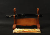 Knight Clay Tempered Folded Carbon Steel Tanto Sword
