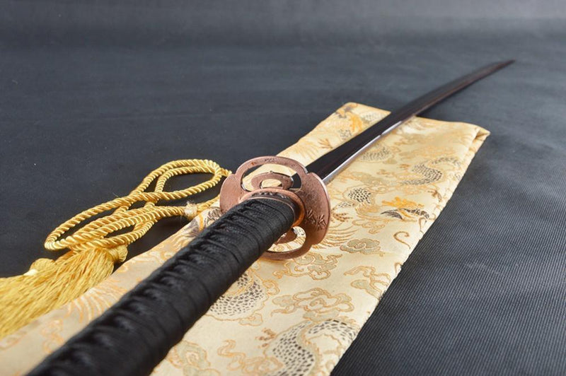 Lin Folded Red Steel Katana Samurai Sword