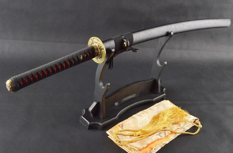 Liqiu Folded Red Steel Katana Samurai Sword