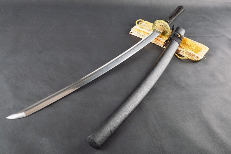 Liqiu Folded Red Steel Katana Samurai Sword