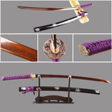 Liu Folded Red Steel Katana Samurai Sword