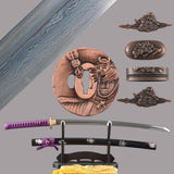 Luli Folded Steel Katana Samurai Sword
