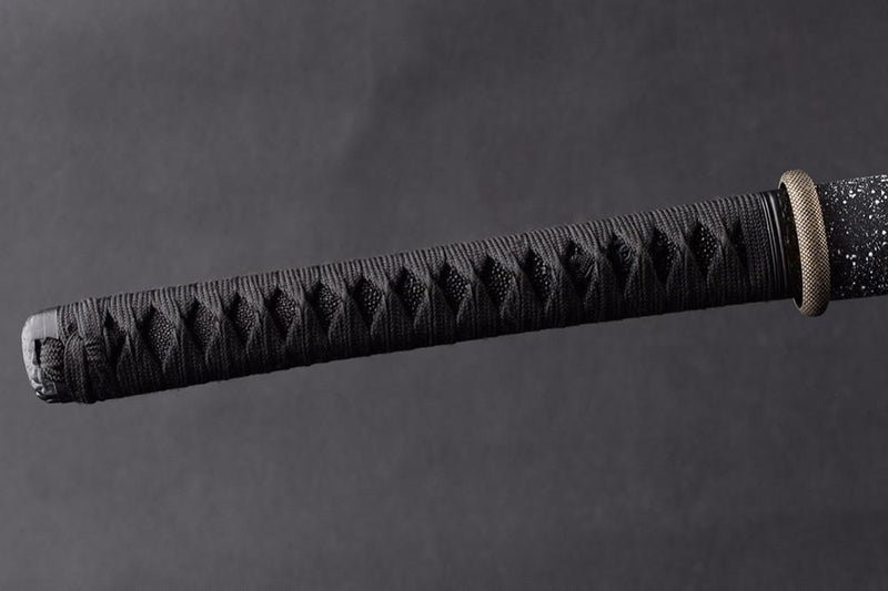 Meifen Folded Black Steel Katana Samurai Sword