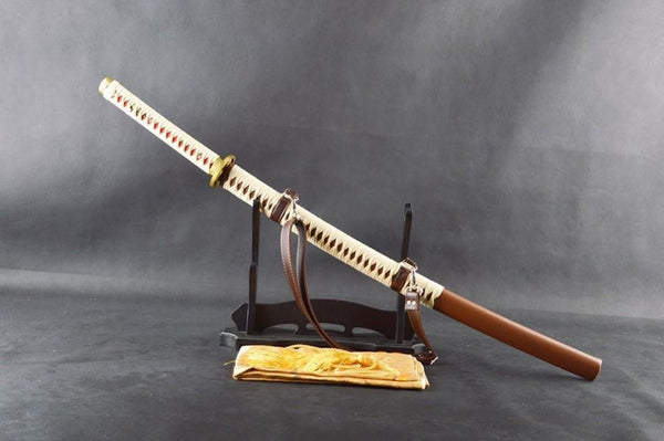 Meiying Folded Red Steel Katana Samurai Sword