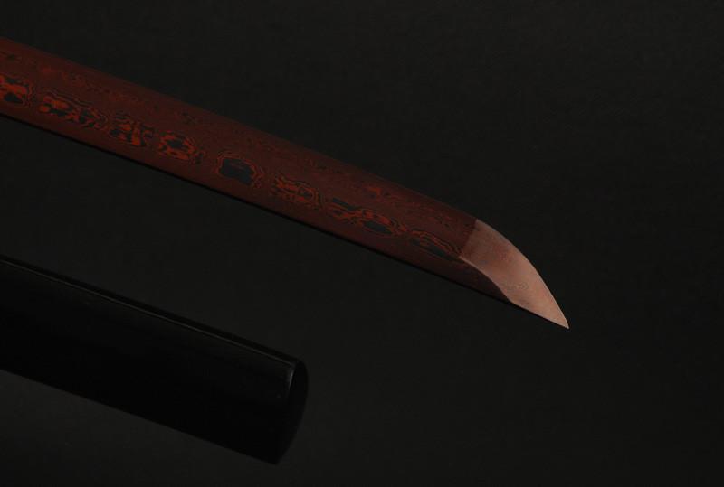 Ning Folded Red Steel Katana Samurai Sword
