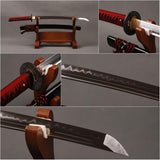 Noble Clay Tempered Carbon Steel Wakizashi Samurai Sword