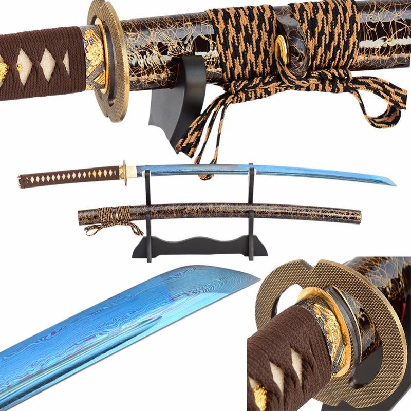 Kura Folded Steel Katana Samurai Sword