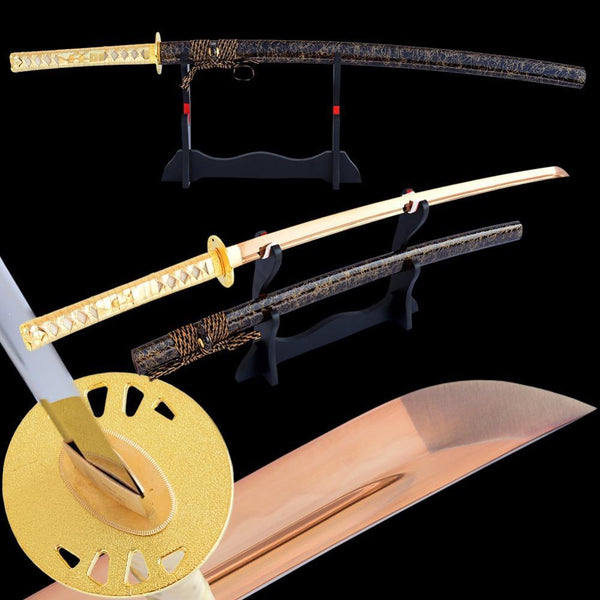 Someina Clay Tempered Carbon Steel Katana Samurai Sword