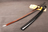 Qing Folded Red Steel Katana Samurai Sword