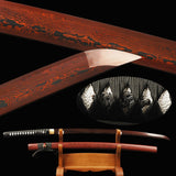 Lihwa Folded Red Steel Katana Samurai Sword