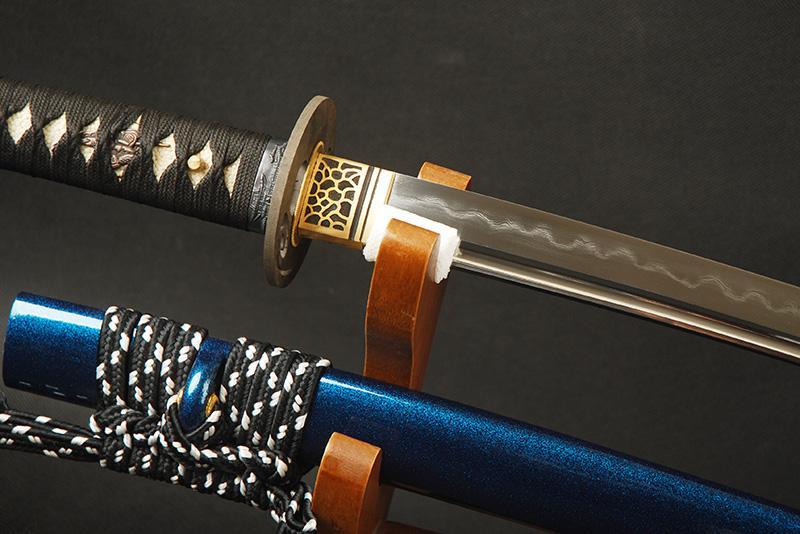 Tani Clay Tempered Folded Steel Wakizashi Samurai Sword