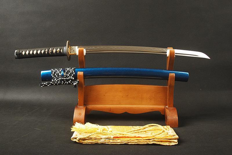 Tani Clay Tempered Folded Steel Wakizashi Samurai Sword