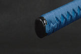 Ryū Carbon Steel Blue Blade Samurai Katana with Dragon Sheath