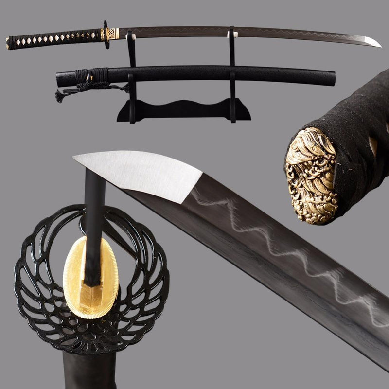 Sakai Clay Tempered Folded Steel Katana Samurai Sword