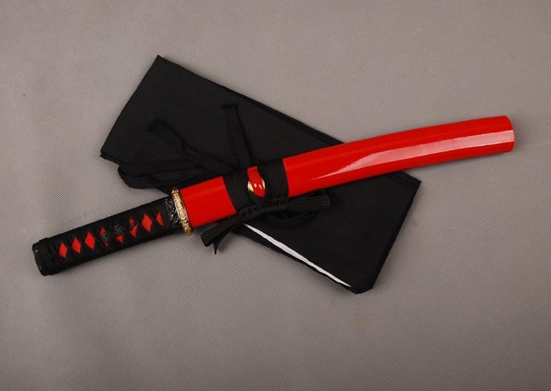 Scarlet Folded Carbon Steel Tanto Sword