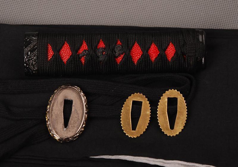 Scarlet Folded Carbon Steel Tanto Sword