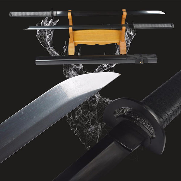 The Night Twins Carbon Steel Ninja Sword Set