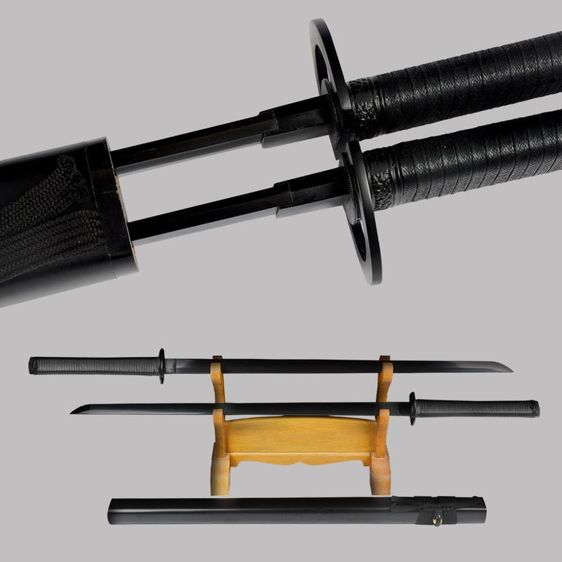 The Night Twins Carbon Steel Ninja Sword Set